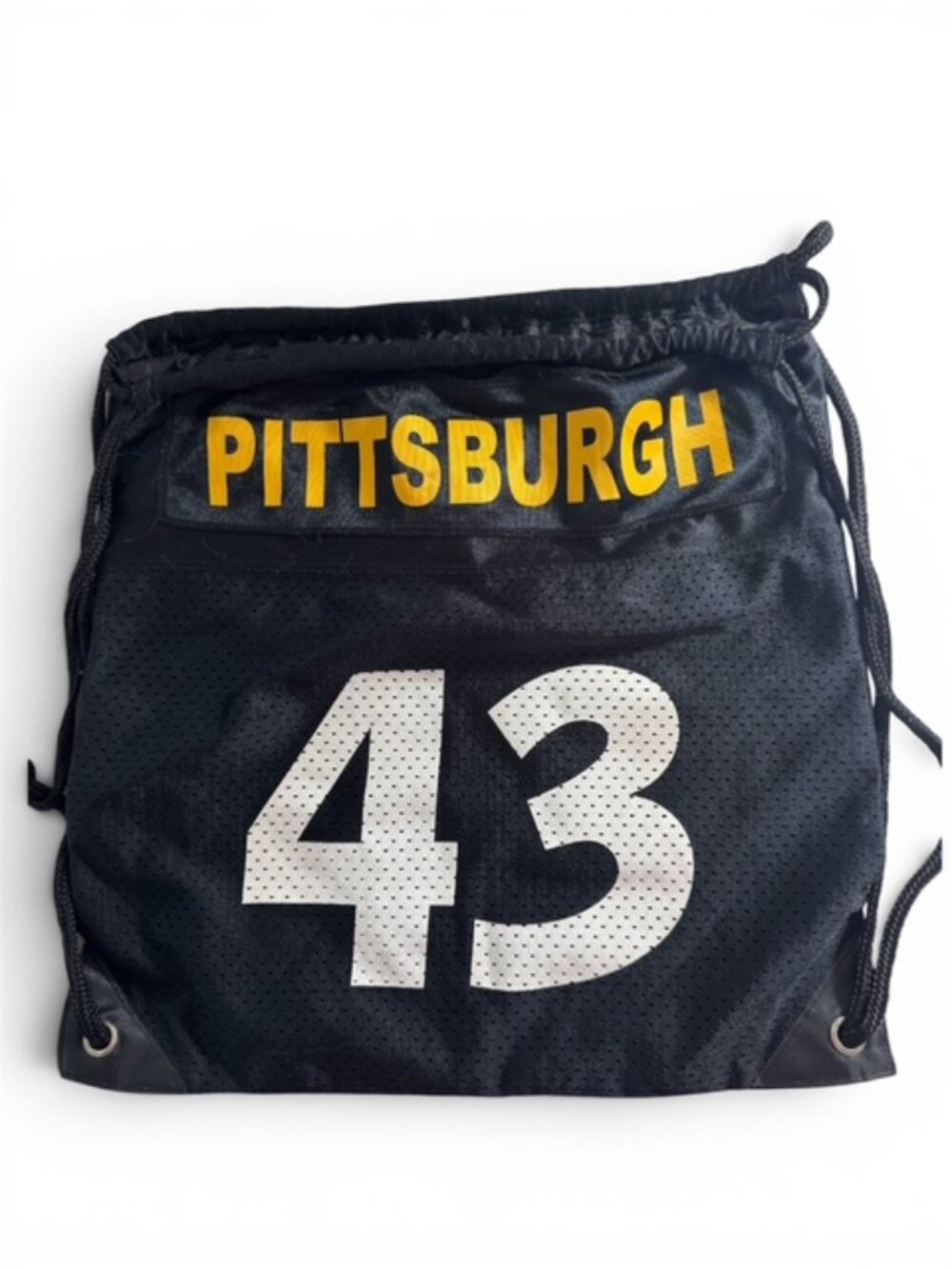 Pittsburgh Steelers Jersey Drawstring Backpack, Purse, Bag 43